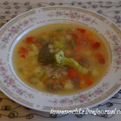 Овощной суп за 15 минут