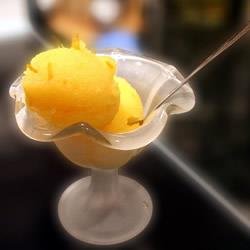 Апельсиново-ананасовое мороженое-сорбет
