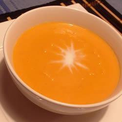 Суп-пюре из сладкого картофеля (батата) и репы