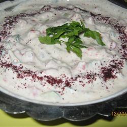 Раита - индийский салат из огурцов и помидоров